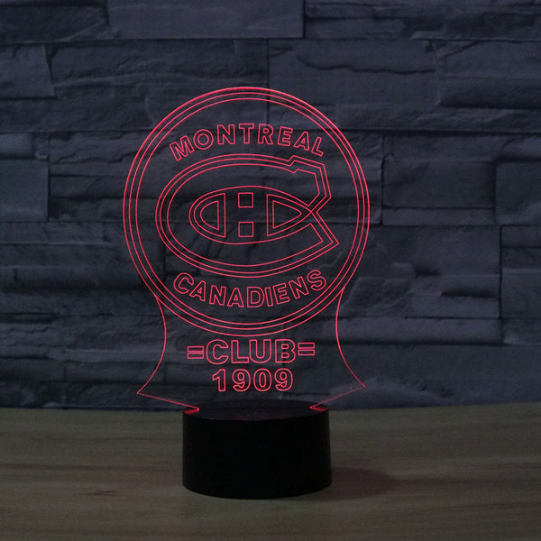 Lampe 3D du Canadiens de Montréal - EDITION LIMITÉE